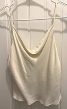 ZARA SILKY CAMI- IVORY- NWT- MSRP 39.90/ 20 SPRING BREAK, SUMMER, XS
