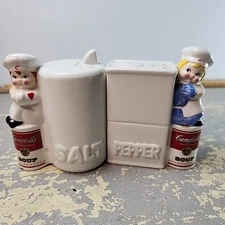 Campbell’s Soup Kids Salt & Pepper Shaker Set - Westwood 1996 Vintage Promotionl