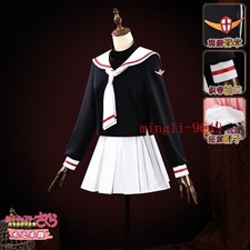 Cardcaptor Sakura Anime Cosplay Costume Sakura Kinomoto JK Uniform Sailor Suit