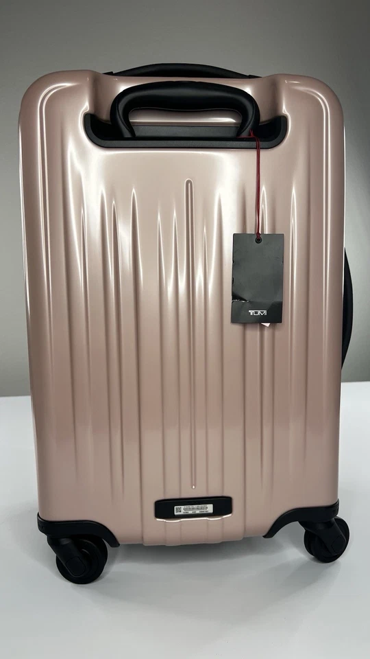 TUMI V4 International 4 Wheeled Carry On Expandable Packing Case Blush Pink - Image 3 of 4