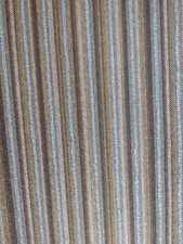 Upholstery Home Decor Fabric Blue, Brown Green Stripes, 60" Wide 2-3/4 Yds.