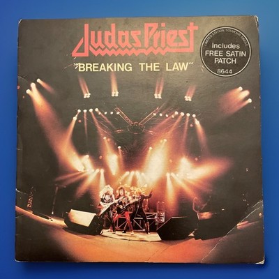 Judas Priest- U.K. Gatefold 45rpm- Breaking The Law b/w Metal Gods EX-/EX-