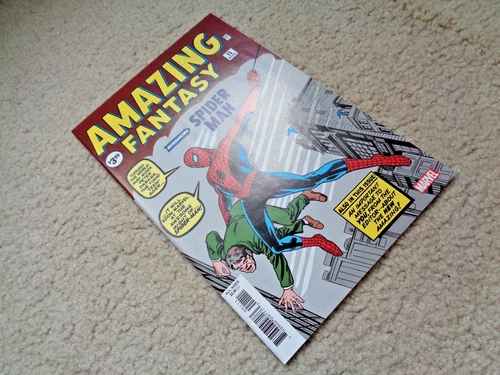 AMAZING FANTASY #15 COMIC BOOK FACSIMILE NR-MINT HOT!! 2019 1ST SPIDER-MAN APP.