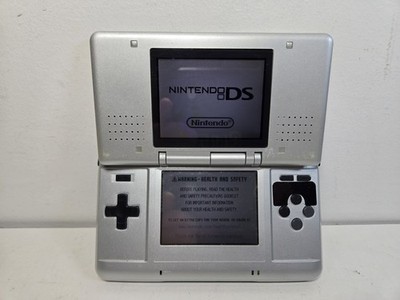 Nintendo DS Original Console NTR-001 with Charger Silver Tested Works