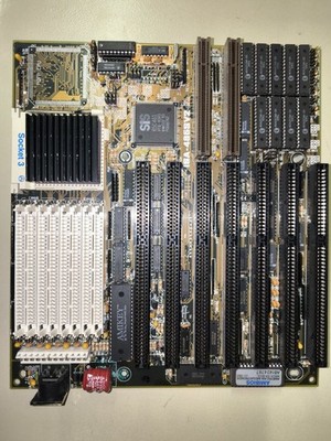 ASUS ISA-486SV2 Socket 3 Mainboard SiS 461 3x VLB ISA + Intel 486 CPU