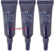3X ESTEE LAUDER SMOOTHING CREME CONCEALER .17 OZ 5 G TRAVEL - SMOOTH MEDIUM 03