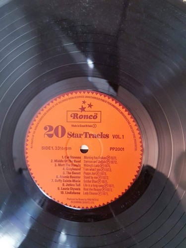 20 Star Tracks vinyl lp Ronco early 70's compilation exc/exc - Picture 10 of 12
