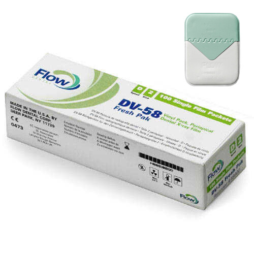 Flow X-Ray 18600 #2 DV-58 Fresh Pak Adult Intaoral Dental X-Ray Film 100/Pk - Picture 1 of 1