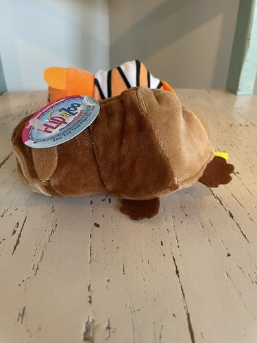 FLIP A ZOO Lot Of 2 Mushmillows 5 Inch Backpack Clip Tiger/Panda Beaver/Bear - Picture 3 of 13