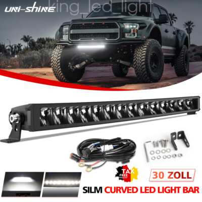 22-52 Gebogen LED Driving Lichtbalken Lightbar Straßenzulassung Offroad Auto SUV