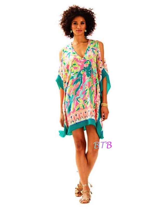 lilly pulitzer atlin silk caftan