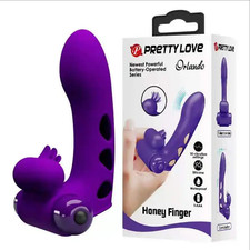 Finger Vibrator Clitoris G Spot Stimulator Erotic Toys Adult