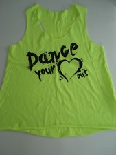 Gia-Mia Womens Dance Top Size M Yellow