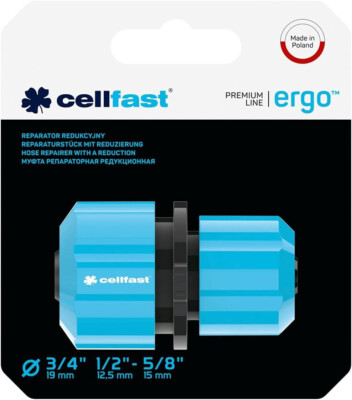cellfast - CF53-110 - Reparaturstück - ERGO - 1/2'' - 3/4'' Gartenschläuche
