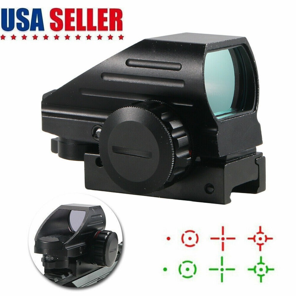 Red Green Dot Reflex Sight Scope Tactical Holographic 4 Reticles For ...