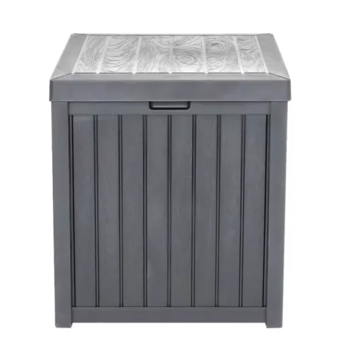 51gal 195L Outdoor Garden Plastic Storage Deck Box Chest Tools Cushions Toys - Picture 3 of 8