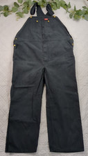 Dickies Overalls Black Bibs Size 50 x 32