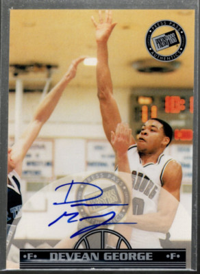 B4041- 1999 Press Pass Authentics Autogramme #15 Devean George Auto - Nm-Mt