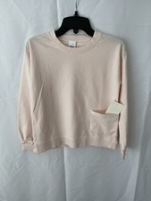 Open Edit Girl's Cotton SweatShirt Pink Dogwood Choose Size NEW