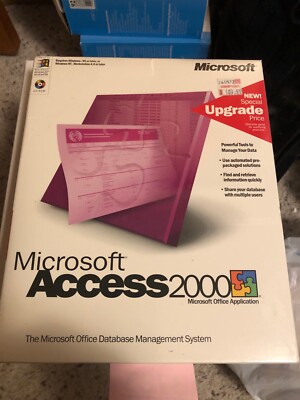 Microsoft Access 2000 Microsoft Office Application NEW sealed package