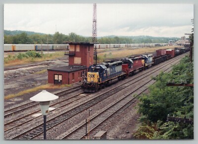 Eisenbahn Foto - CSX #8112 Diesellok 90er Jahre Güterzug x2
