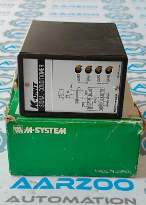 New M-SYSTEM KWRS-3AA-D K-UNIT RTD TRANSMITTER