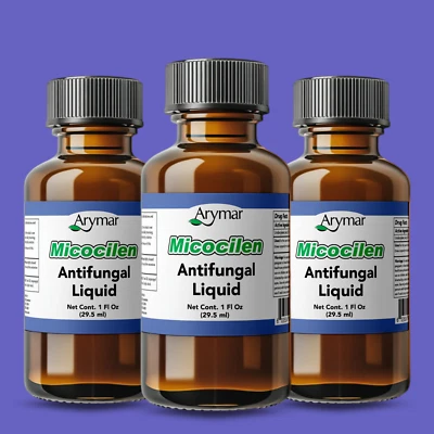 Arymar Micocilen Liquid Topical Formula 1 fl oz - Fungal Skin Treatment (3-Pack)