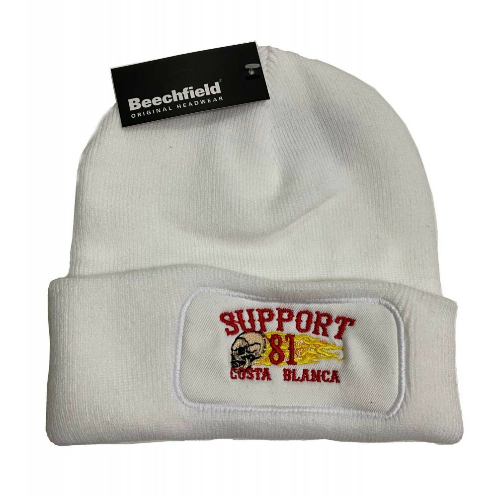 49 Hells Angels Support 81 Biker Beanie weiss Big Red Machine