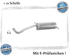 Endschalldämpfer für VW Polo 9N 1.4 / FSi 55/59/63/74 KW Auspuff Endtopf Schelle