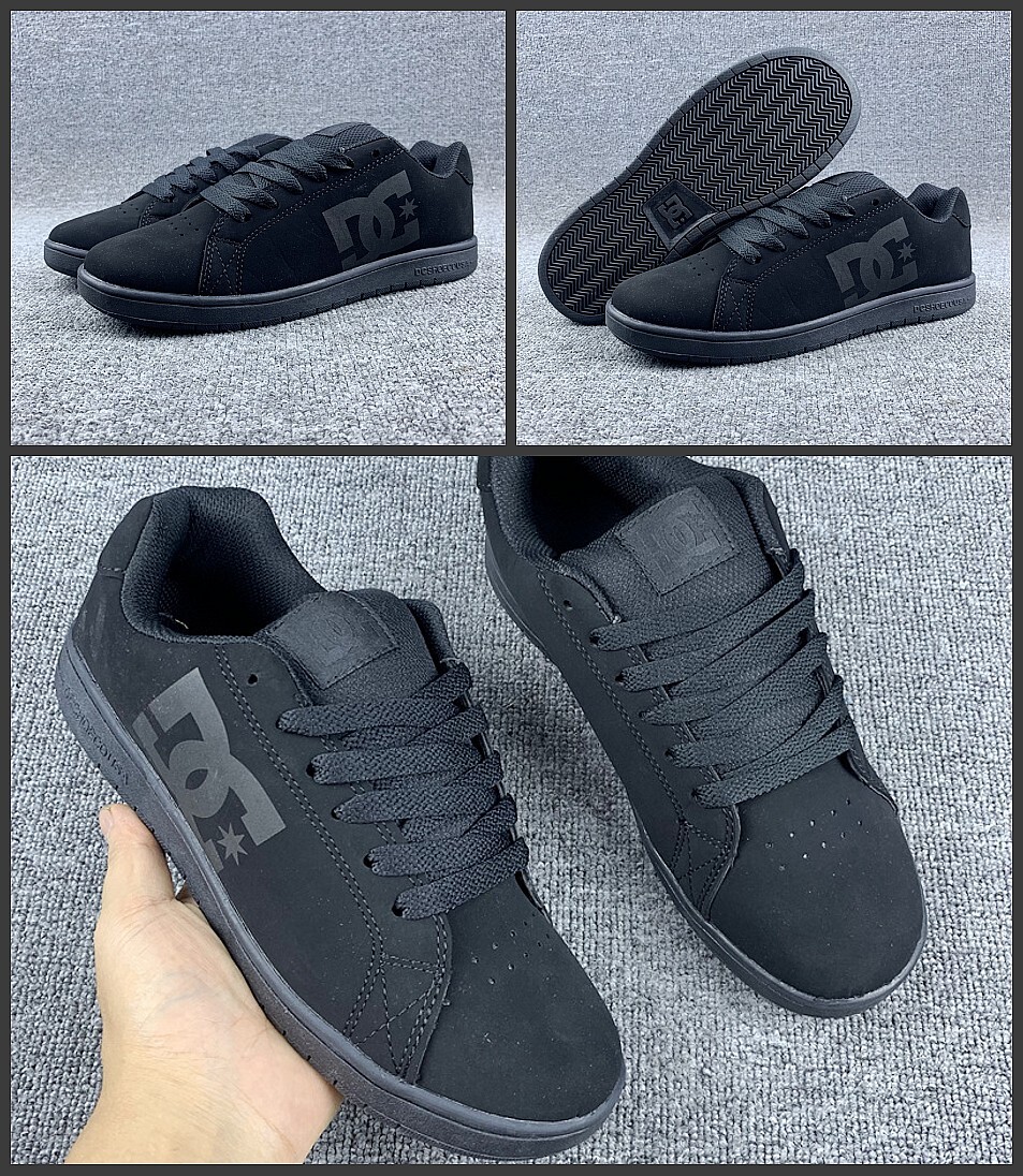 Skateboarding Shoes DC Men's Gaveler Skate Shoes - Black/Orange