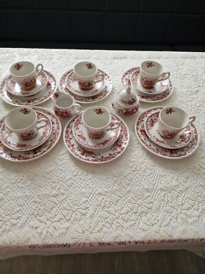 Royal Tudor England Fruits& Flowers. 20 tlg  Kaffeservice