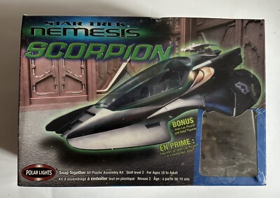 STAR TREK NEMESIS MOVIE SCORPION SHIP VEHICLE SEALED MODEL KIT POLAR LIGHTS NEW