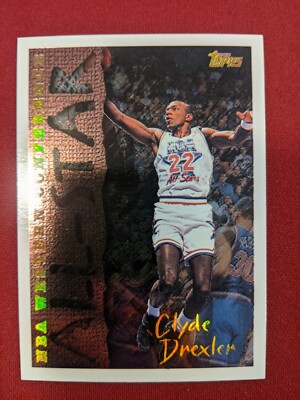 Clyde Drexler Card | 1994-95 Topps Spectralight #184 | Portland Trail Blazers