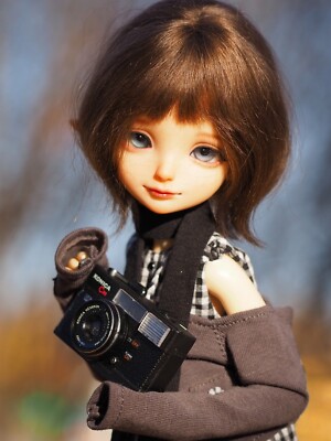 BJD 1/4 Doll Girl ELF Little Snow Resin Model Eyes + Face Up