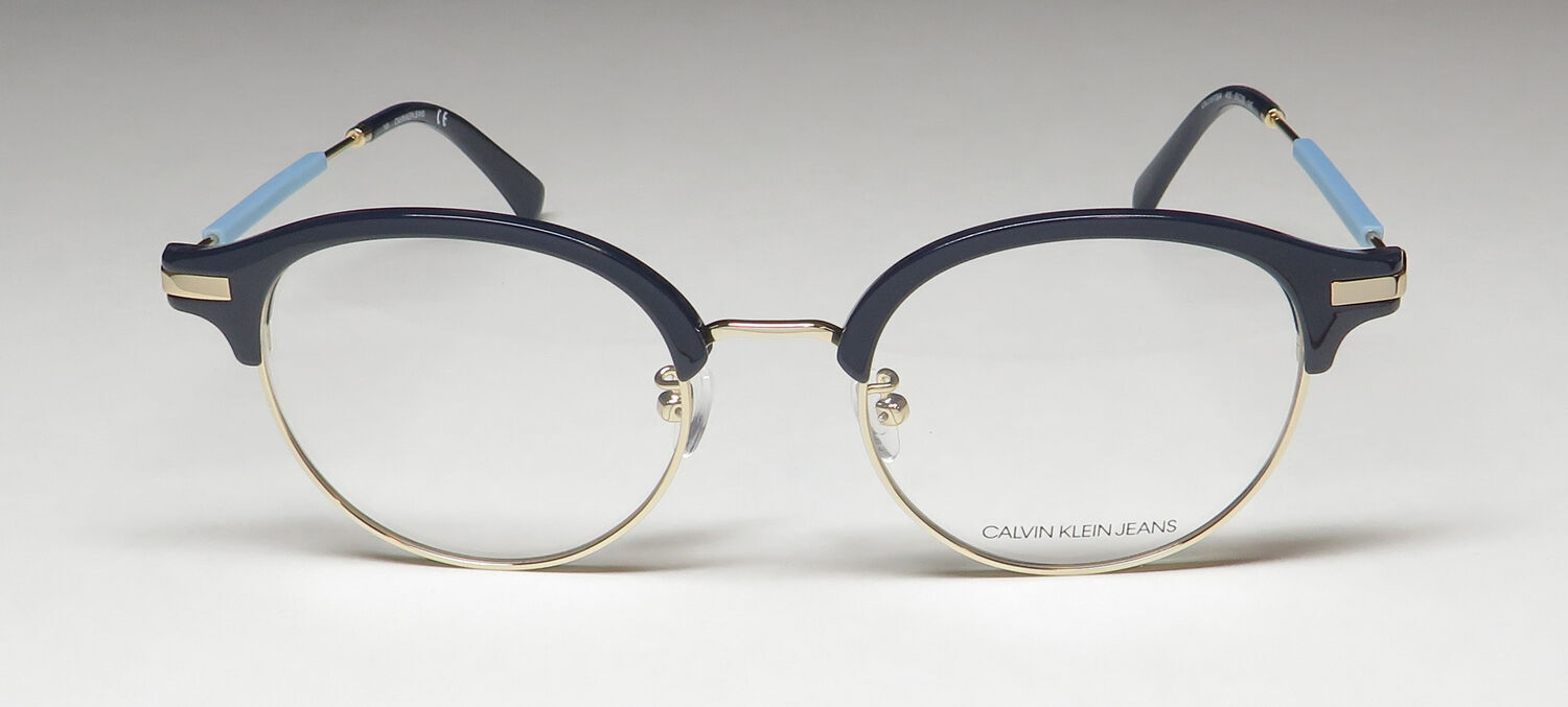 NEW CALVIN KLEIN JEANS 19706A EYEGLASS FRAME ROUND 50-20-145 METAL & PLASTIC