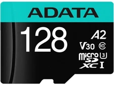 ADATA 128GB Premier Pro microSDXC UHS-I U3 / Class 10 V30 A2 Memory Card with SD