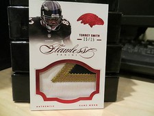 Panini Flawless Game Worn Jersey Ravens Torrey Smith 15/15  2014