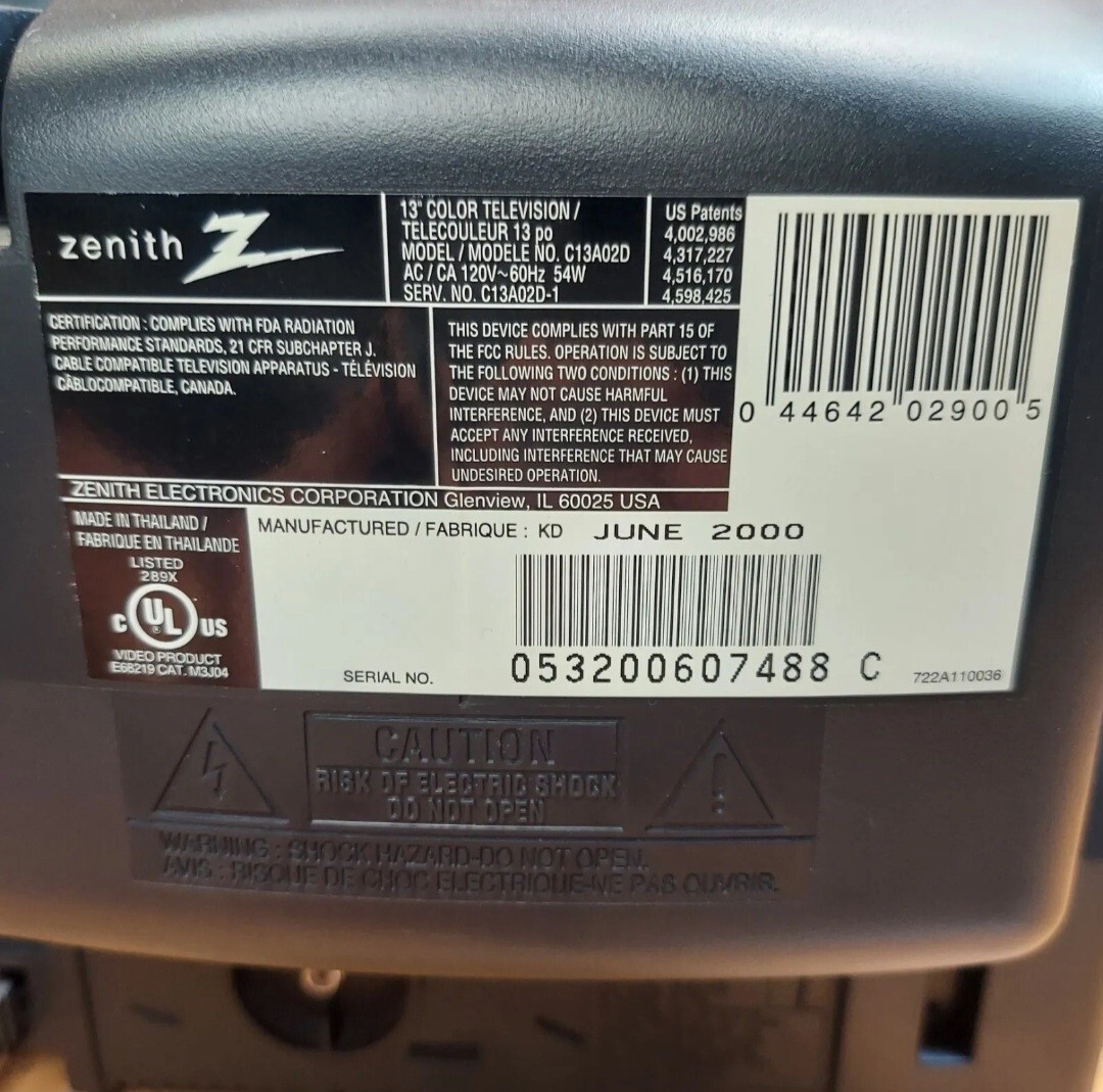 ZENITH 13 ZENITH 13