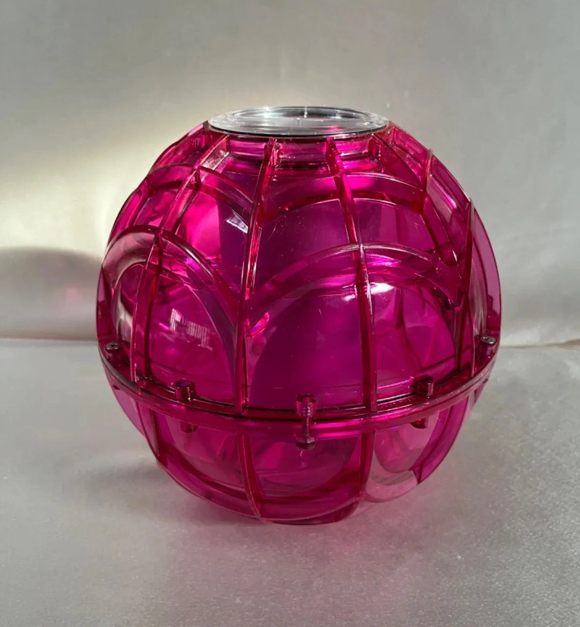 “Ice Cream Revolution” Ice Cream Maker Ball Raspberry W/ Recipes 8”X8”