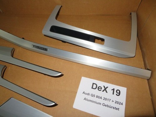 Audi Q5 SQ5 80A FY Alu Gebürstet Aluminium Brush Dekor Einlagen Elemente Cockpit - Bild 10 von 18