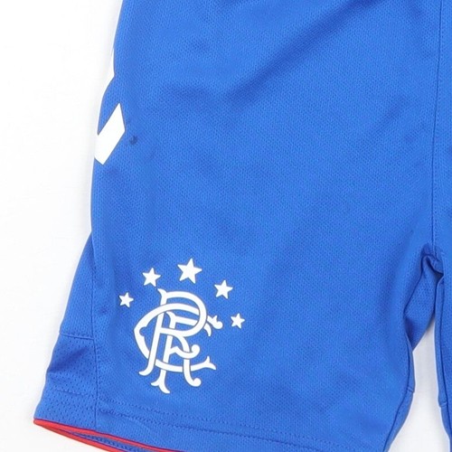 Pantaloncini della felpa blu poliestere Hummel da ragazzo taglia 5-6 anni regolari - Foto 12 di 12