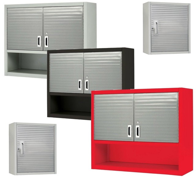 Gladiator Pre Assembled Steel Garage Wall Cabinet Storage Red 24 X 24 X 12 In For Sale Online Ebay