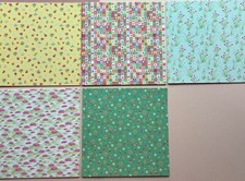 15 Blatt 6 x 6 Blumen Scrapbook Karten basteln Papier