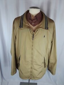 beige polo jacket