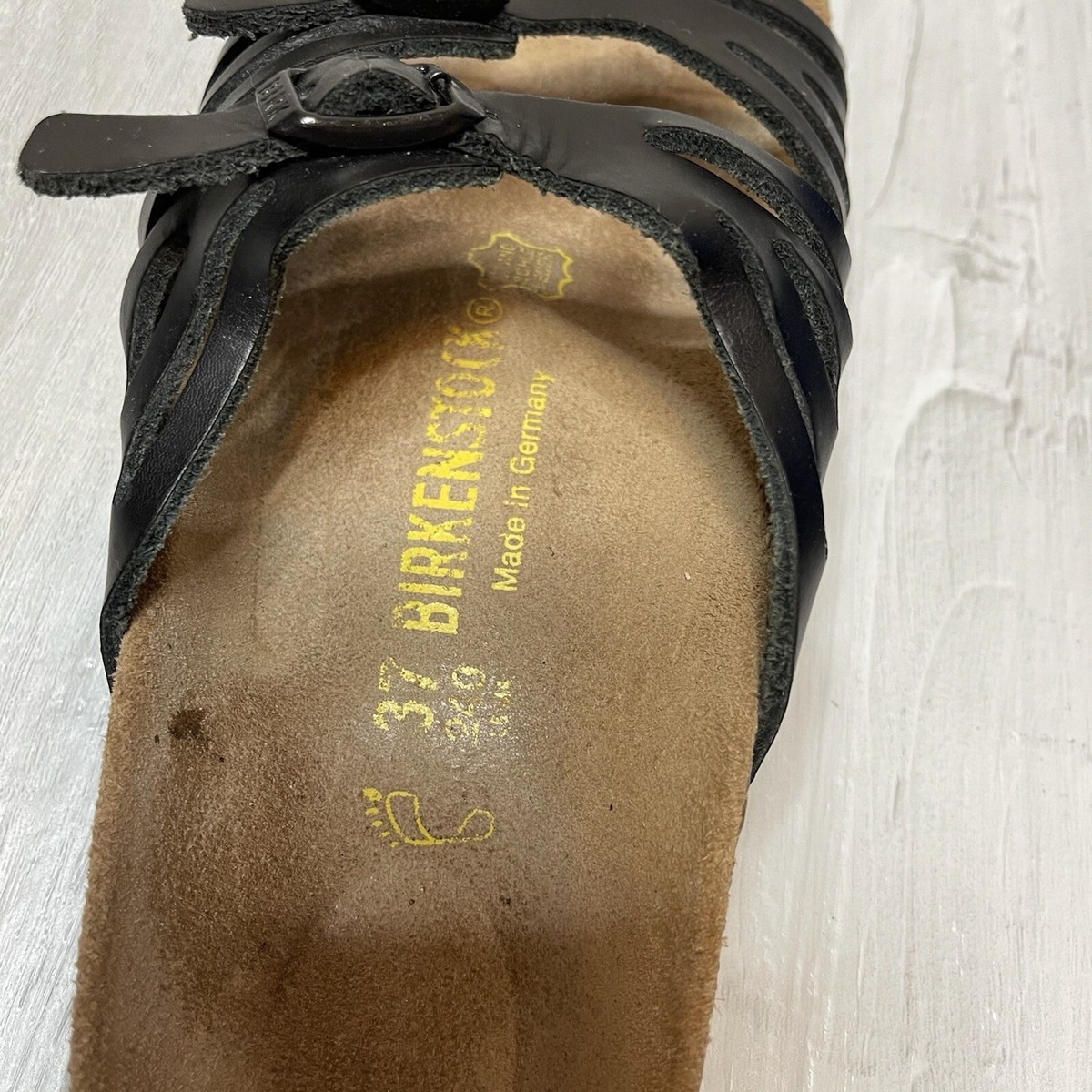 Birkenstock Black Leather Sandal (SINGLE LEFT Shoe) Amputee  display picture 1