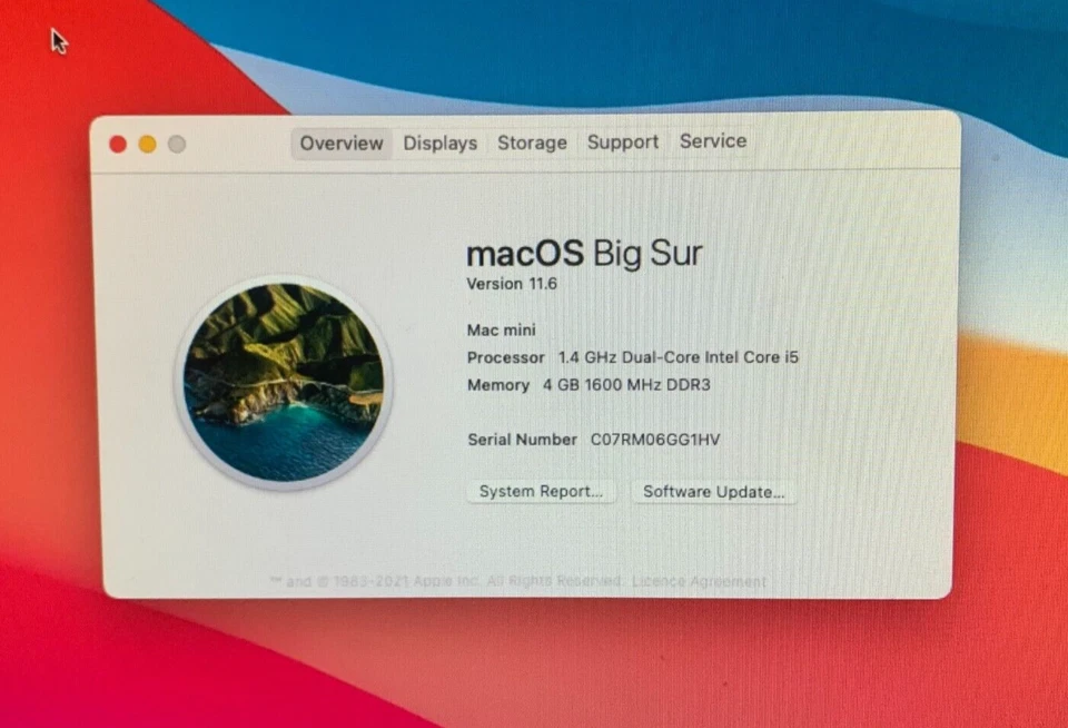 Apple Mac Mini A1347 (Late 2014) - i5 1.4GHz - 4GB RAM - 500GB HDD- BIGSUR - Image 2 of 4