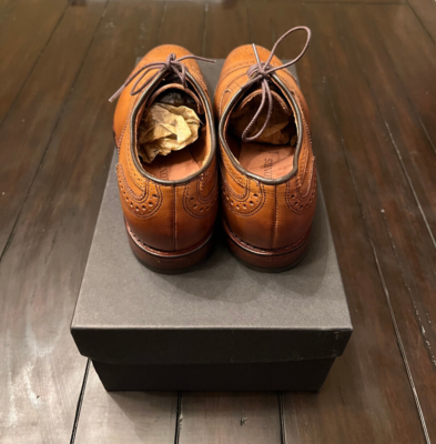 Allen Edmonds Walnut Strand cap-toe oxford dress shoe, 8E 