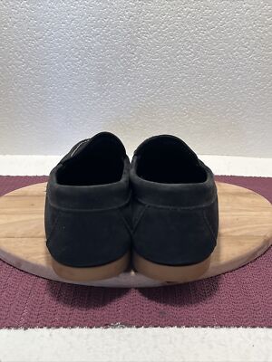 Brooks Brothers Black Suede Bit Loafers Brooks Brothers Charcoal Black Suede Slip-on Penny Loafers  main image 4