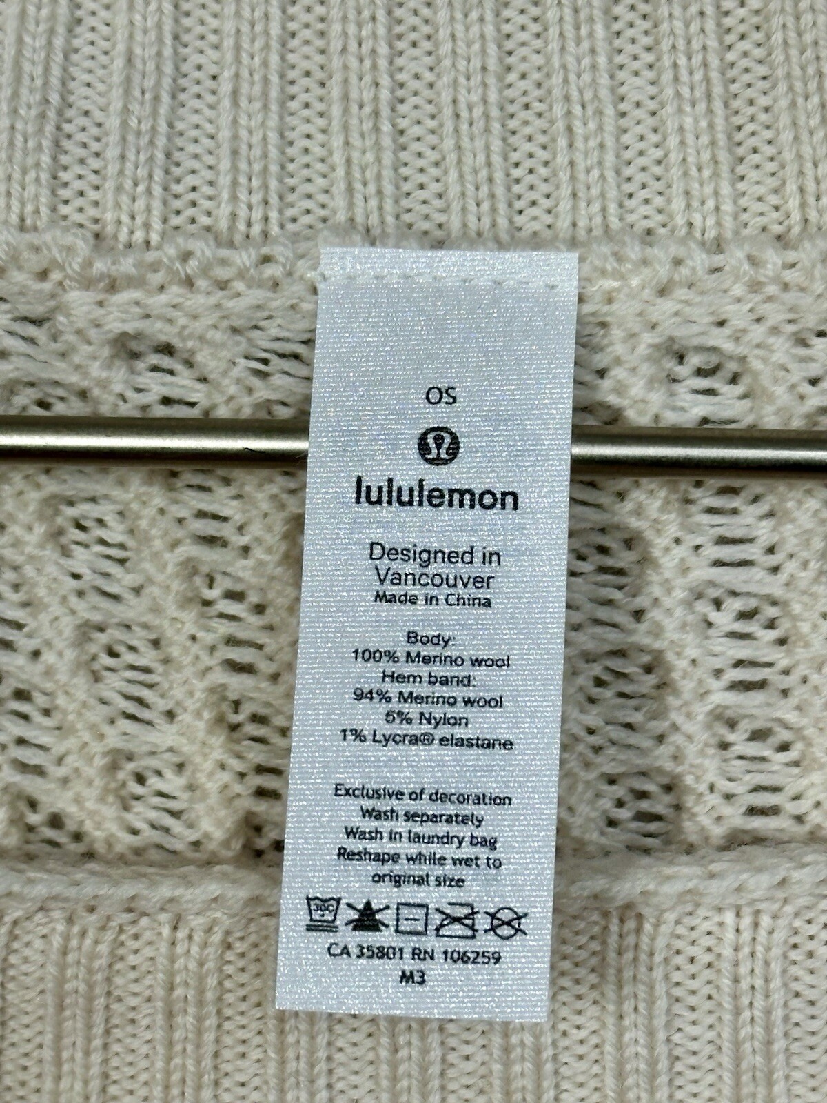 Lululemon Rolling In The Warmth Poncho One Size Angel Wing ANWI 75547 image 6