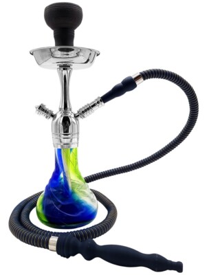 16'' Pharaoh'S Kaya Hookah Set, Shisha Hose, tong Aurora